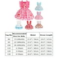 thumbnail image 4 of IBTOM CASTLE Toddler Kids Girls Birthday Party Dress Strawberry/Donut/Candy/Easter Day/Alice Polka Dots Embroidery Princess Ruffle Tulle Wedding Pageant Evening Dresses, 4 of 8