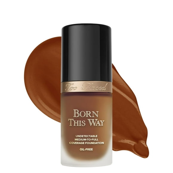 Too Faced Born This Way Natural Finish Longwear Liquid Foundation, 1.01 fl. oz., Hazelnut