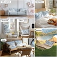 thumbnail image 6 of Plants Eucalyptus Outdoor Pillow Covers Pack of 2 Leaves Blue Natural Waterproof Throw Pillow Covers Decorative Cushion Cases for Patio Garden Tent Balcony Couch 20x12 inch, 6 of 8