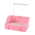 thumbnail image 2 of Caja de baño para pájaros, bañera liviana para ducha de pájaros para cacatúas, periquitos y cotorras Rosa, 2 of 8