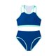 thumbnail image 1 of Niñas Trajes de Baño de Dos Piezas Tamaño 10-12 No Aplicable Aquí, Niño Pequeño Traje de Baño de Dos Piezas Niña Suspendentes Sólidos Bikini Set, 1 of 9