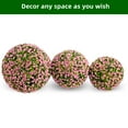 thumbnail image 5 of Towallmark 2 PCS 17.7'' Artificial Topiary Balls UV Protected, Flower Topiary Balls Decorative Balls for Indoor Outdoor Decor, Wedding Decoration, Pink Rose, 5 of 7