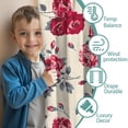 thumbnail image 3 of Blackout Kids Curtains,Pioneer Flower Floral Print Pattern Childrens Insulated Curtains Set Of 2,Bedroom Essentials,Toddler Room Decor 42"x63", 3 of 5
