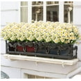 thumbnail image 2 of Zukuco Artificial Daisies Flowers,Outdoor Artificial Flowers ,8 Bundles UV Resistant Fake Flowers Outdoor,Plastic Flowers Shrubs for Indoor Outside Home Décor (White), 2 of 8