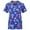 Blue, variant on Print Nursing Uniforms Scrub for Women Women Short Sleeve V-neck Tops With Pockets Working Uniform Workwear