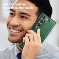 thumbnail image 6 of Magnetic for Galaxy S23 Plus Premium PU Leather Case,Built-in Invisible Stand [Compatible with Magsafe] Protective Slim Kickstand Phone Cover Compatible with Samsung Galaxy S23 Plus, Darkgreen, 6 of 9