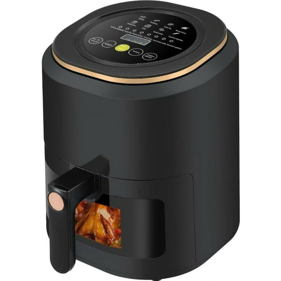 7 QT Household Air Fryers,stainless steel air fryer, One Touch Digital Control Presets