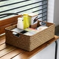 thumbnail image 4 of Woven Seagrass Basket - Natural Straw Wicker Storage for Fruit, Bread, Towels Ideal for , C, 4 of 6