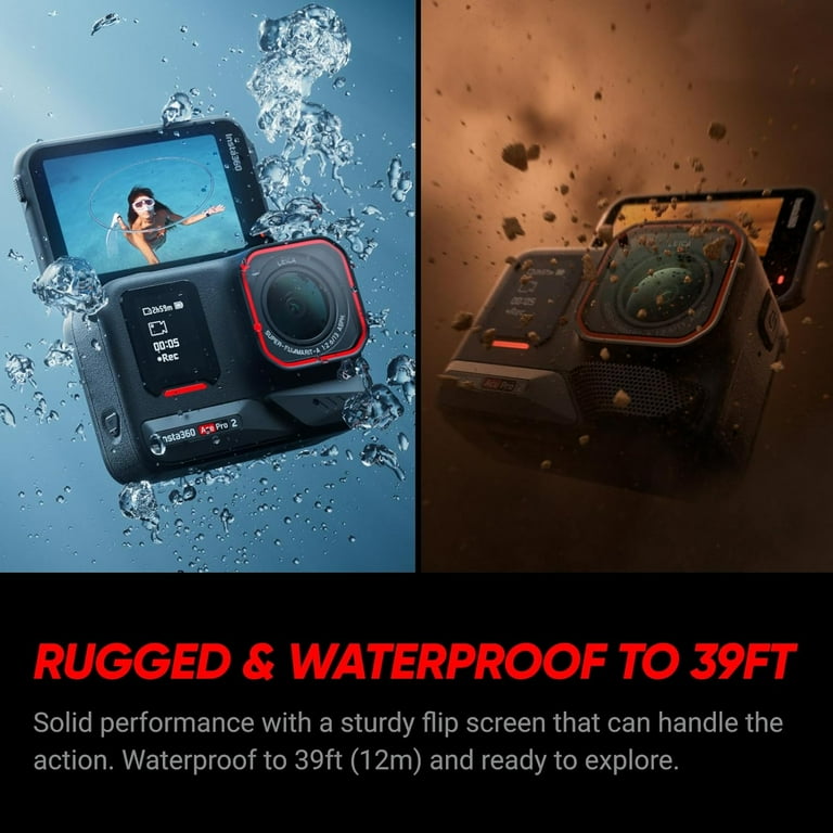 Insta360 Ace Pro 2 WaterProof Action Camera, AI-Powered, 8K30 , 1