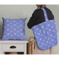thumbnail image 5 of Soimoi Blue Poly Georgette Fabric Leaves & Freesia Floral Decor Fabric Printed Yard 42 Inch Wide, 5 of 5