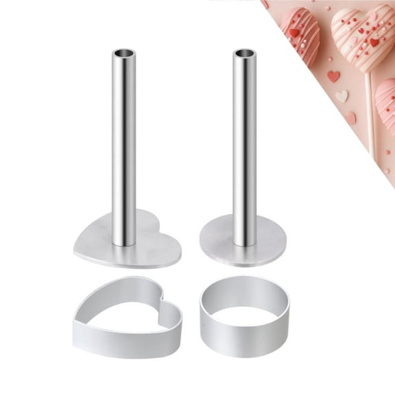 Metal Cake Pop Mold Set,QZS Reusable Baking Tools for Home,Portable Cake Pop Supplies Accessories for Baking Desserts