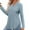 [V Neck]Light Blue, variant on Chiccall Womens Long Sleeve Shirts Lightweight Comfy Stretch Sweaters Crew Neck Side Slit Casual Loose Blouse Oversized Fall Knitted Curved Hem Tunic Tops