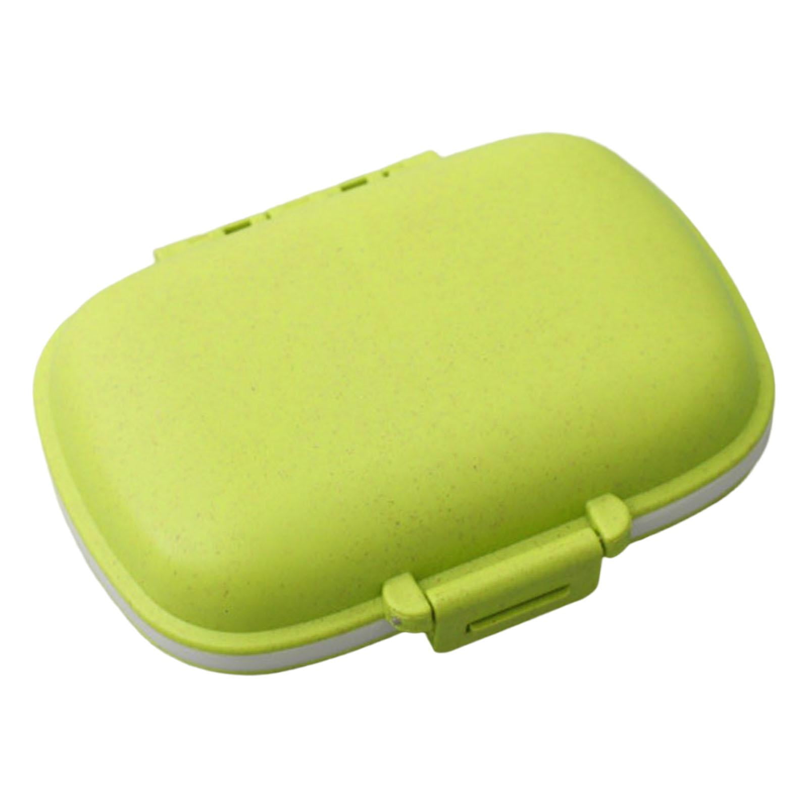 Weekly Organizer Storage Case Elderly 8 Grids Vitamin Green