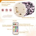 thumbnail image 4 of Psychedelic Oil Paint Pattern Flameless LED Candle Set with Remote, Battery Operated Color Changing Pillar Candles, Set of 2, 4 of 7