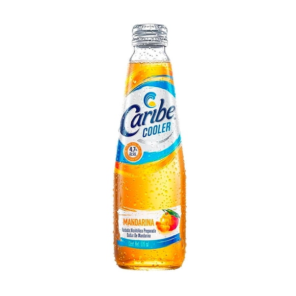 Bebida alcohólica preparada Caribe Cooler Cooler sabor mandarina de 300 ml