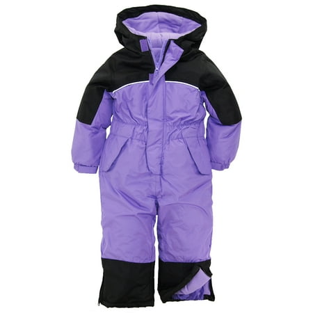 iXtreme Little Girls' Snowy Hill Havyweight Waterproof 1-Piece Snowsuit ...