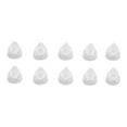 thumbnail image 2 of 10pcs  Domes, Transparent Silicone Ear Pieces, Comfortable Anti Static Reusable Single Layer Open Vented Earplug Replacement Domes, 2 of 7