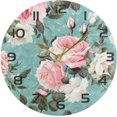 thumbnail image 5 of Coolnut Wall Clock Pink White Roses 10 Inch Silent Non Ticking Quality Quartz Battery Operated Digital Round Easy to Read for Home Office Kitchen Home Decor, 5 of 7