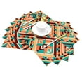 thumbnail image 2 of XMXT 1 Pcs Woven Placemats, Aztec Tribal Geometric Print Stain Resistant Anti-Skid Placemat for Kitchen Table, 12 x 18 inches, 2 of 6