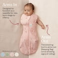thumbnail image 2 of ergoPouch Cocoon Swaddle to Sleep Sack, Organic Cotton, 0-3 Months (7-13lbs), 0.2 TOG, Warm Temps, Dragonflies, 2 of 9