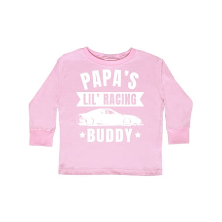 

Inktastic Papas Lil Racing Buddy Gift Toddler Boy or Toddler Girl Long Sleeve T-Shirt