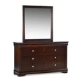 thumbnail image 3 of Steve Silver Orleans Cherry 6-drawer Dresser, 3 of 7