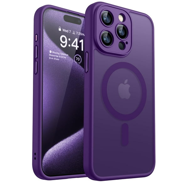 Funda magnética CANSHN compatible con iPhone 15 Pro de 6.1 pulgadas