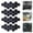 Black, variant on Clearance Wall stickers under $5,Pack Of 48 Hexagonal Wall Stickers 3D Hexagon Acrylic Stickers For Boys Girls Children's Room Bedroom Home Living Room Sofa TV Setting Wall Decoration