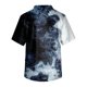 thumbnail image 3 of Men's Printed Short Sleeve V-neck Tops Working Pocket Blouse 3XL, 3 of 3
