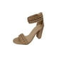thumbnail image 2 of Zapatos de mujer Punta estrecha Tacón alto Exquisito Casual Blanco Cremallera trasera Sandalias retro Wmkox8yii  nm605, 2 of 7