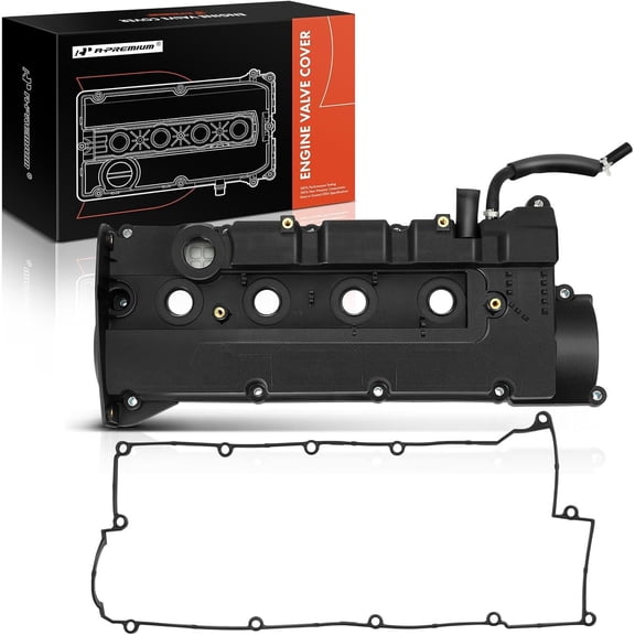 A-Premium Engine Valve Cover with Gasket Compatible with Hyundai Elantra Tiburon Tucson Kia Spectra Spectra5 Sportage 2004-2009 2.0L