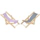 thumbnail image 4 of Sand Chair Toy for Decor 2Pcs Miniature Wooden Folding Model, 4 of 4