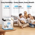 thumbnail image 2 of Humidificador GloryAir de 6 L con niebla fría y caliente y control remoto, 2 of 9