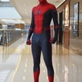 thumbnail image 2 of Spiderman Far From Home Costume Superhero Suit Spider Man Cosplay For Men Women Jumpsuit Bodysuit Carnival Party Costumes zhangyuxiang LED, 2 of 2