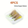 thumbnail image 6 of Grass Hopper Madam Spider Foam Dry Flies Fly Fishing Floating Foam SANDWICH HOPPERS Fishing Lures for Trout, Pike, Bass, Pearch, Bluegill, Panfish, 6 of 10