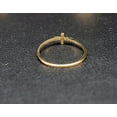 thumbnail image 3 of 14k Real Solid Yellow Gold Cross Ring, 14k Solid Gold Women Ring, Cross Gemstone Gold Ring for Women, Gift, Gold Ring, Minimalist ring (Ring size:8;), 3 of 4