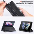 thumbnail image 4 of Ocase Compatible Con Samsung Galaxy Z Fold 4 5G Funda Tipo Cartera Con Soporte Para Bolígrafo S Pu Funda De Cuero Flip Folio Con Ranuras Para Tarjetas Rfid Bloqueo Kickstand Cubierta Del Teléfono Para, 4 of 5