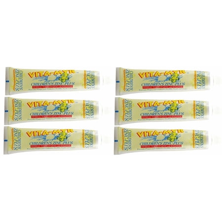 6 Pack VITA-MYR Children’s Xylitol Orange Natural Toothpaste 5.4 Oz - Gluten Free, Vegan, No Sugar, Fluoride or Aspartame (SLS) & No SLS, No Saccharin, w/ Xylitol & Natural Orange Flavor