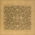 thumbnail image 1 of Ahgly Company Indoor Square Oriental Brown Industrial Area Rugs, 7' Square, 1 of 4