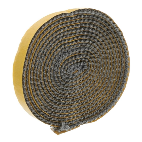 HEMOTON Fireplace Tape Seal for Wood Stove Door Self-Adhesive Fiberglass Rope Seal Flat Gasket Tapes for Fireplaces and Wood Stove Gasket Rope