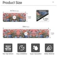 thumbnail image 3 of Yayeee Faucet Mat for Kitchen Sink 14.7" Diatomite Long Splash Guard Pad, Orange Vibrant Flowers, 2 Pack, 3 of 7