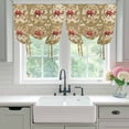 thumbnail image 4 of Desert Camels Balloon Curtains 63 Inch Length for Living Room/Bedroom, Tropical Palm Trees Sand Cords Brown Rod Pocket Privacy Door Curtains Decorative Tie Up Shade for Window 52"x63", 4 of 8