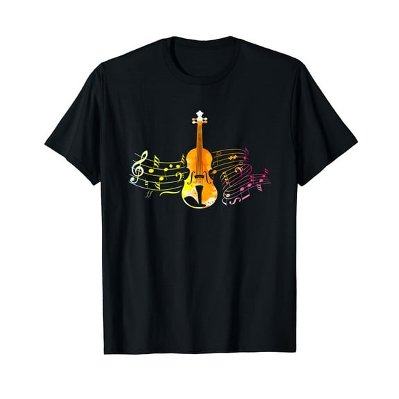Music Notes Violin T-Shirt