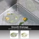 thumbnail image 5 of Paquete de 2 recogedores de pelo para desagüe de ducha (gris+blanco) con ventosas, colador de fregadero plegable de silicona para proteger la cubierta de drenaje, para lavabo, ducha de baño, 5 of 5
