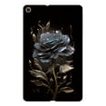 thumbnail image 2 of for Galaxy Tab A 10.1 2019 SM-T515/SM-T510 Floral Pattern Case, Luxury Ultra Slim Flexible Lightweight Anti-Fingerprint Drop Protective Heat Dissipation with Soft TPU Cover, Black Rose, 2 of 6