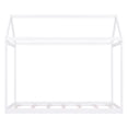 thumbnail image 2 of Solid Wood House Bed Twin for Kids,House Bed Frame Montessori Floor Bed for Kids Children Toddler Girls Boys,White, 2 of 9