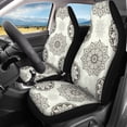 thumbnail image 3 of Pzuqiu Boho Mandala Car Seat Covers Sets 4Pcs Front Seat Protector Carseat Rear Split Bench Cover Universal Vehicle Seat Protector Fit Most Car, Truck, Suv, or Van, 3 of 7