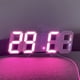 thumbnail image 3 of Reloj Despertador Digital 3D de Pared con Luz LED, Reloj Despertador de Escritorio con Temperatura, Ideal para el Hogar, la Cocina y la Oficina A, 3 of 5