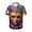 CA-Multicolor, variant on JURANMO Purses For Women Clearance Men's Cuban Shirts Fashion Mardi Gras Printed Tshirt Dressy Short Sleeve Button Down Vacation Summer Blouse Multicolor XL