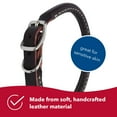 thumbnail image 3 of Coastal Pet Circle T Latigo Leather Round Dog Collar - Handcrafted Leather Pet Collar for Dogs - Comfortable Dog Collar for Dogs with Long Hair or Sensitive Skin - 1" x 24", 3 of 6